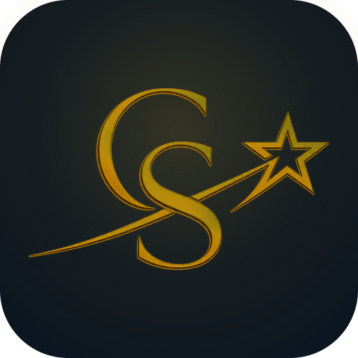 GeoStars gold monogram