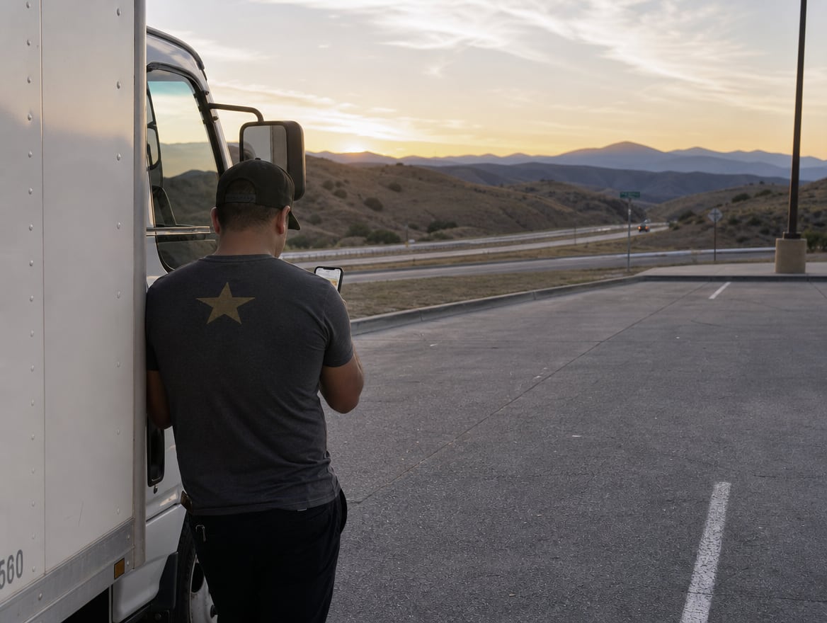 GeoStars crew unloading labeled boxes at a customer's new home after a long-distance move from the DMV